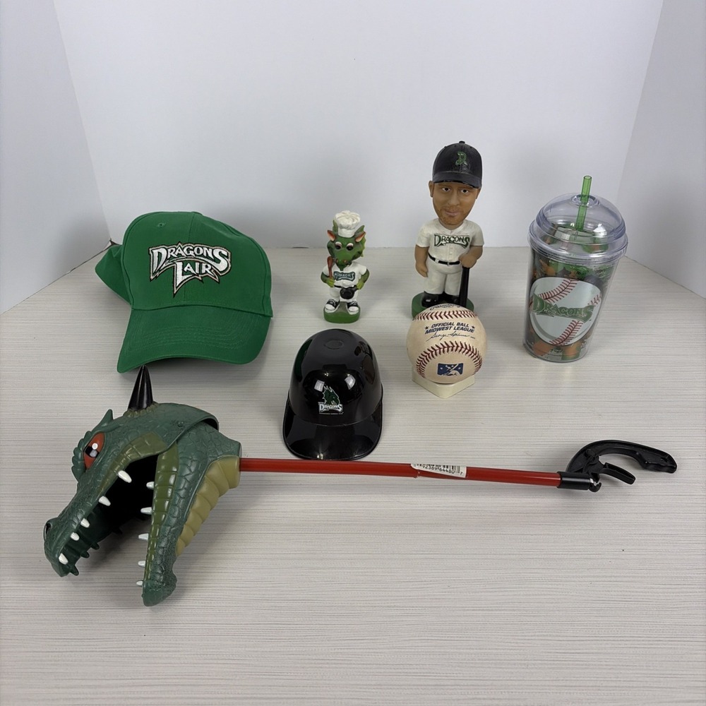 Dayton Dragons Memorabilia Lot Hat Bobbleheads Cup Helmet